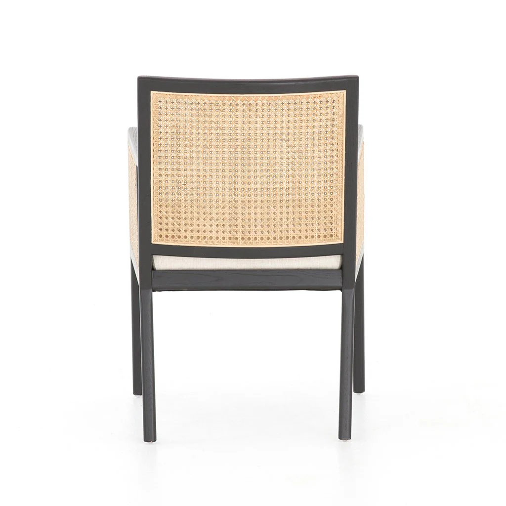 Antonia Cane Dining Arm Chair - Brushed Ebony - Image 6