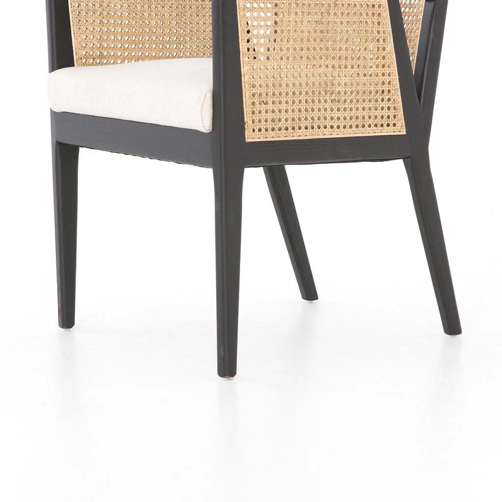 Antonia Cane Dining Arm Chair - Brushed Ebony - Image 7