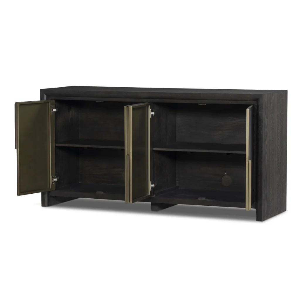 Arlington 4 Door Sideboard - Espresso Oak Veneer - Image 4