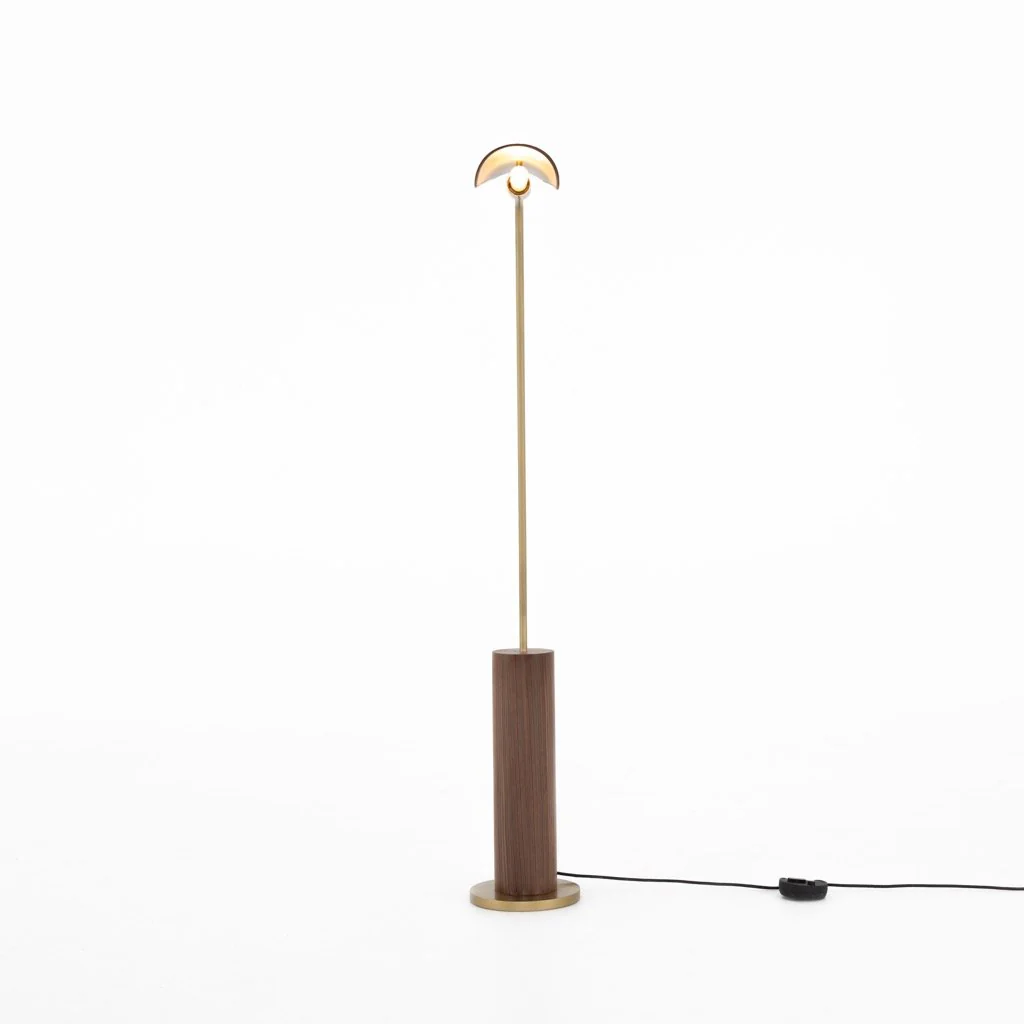 Astrid Floor Lamp - Dark Brown Leather - Image 3