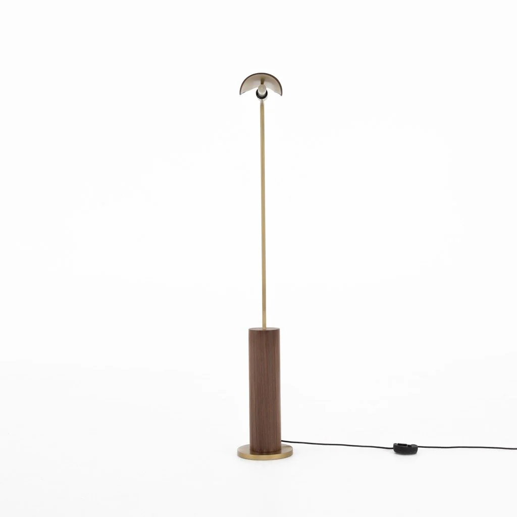 Astrid Floor Lamp - Dark Brown Leather - Image 4