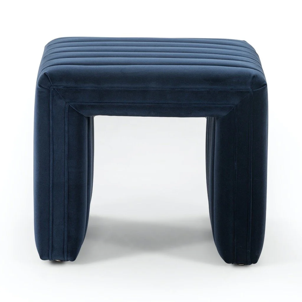 Augustine Ottoman - Sapphire Navy - Image 3