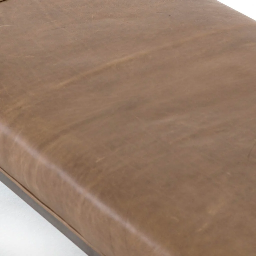 Beaumont Leather Bench - Warm Taupe Dakota - Image 7