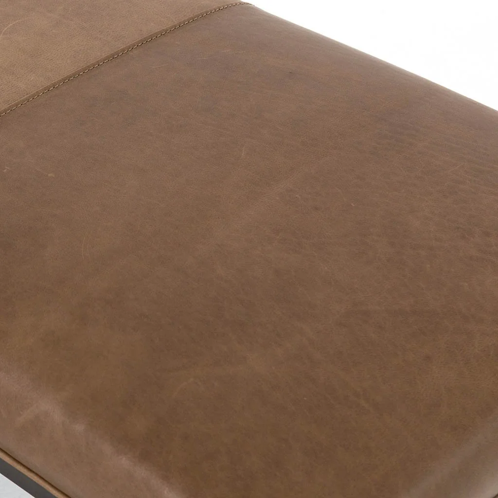Beaumont Leather Bench - Warm Taupe Dakota - Image 8
