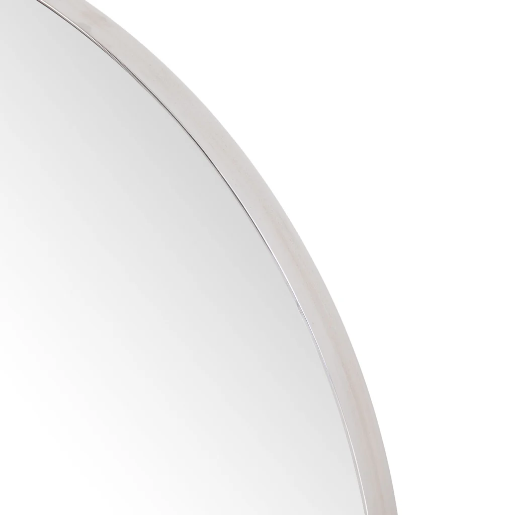 Bellvue Round Mirror - Shiny Steel - Image 4