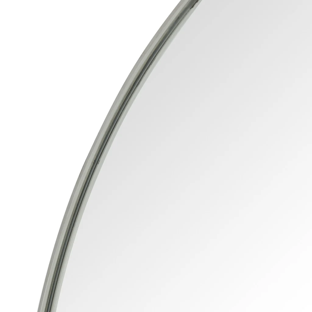 Bellvue Round Mirror - Shiny Steel - Image 5