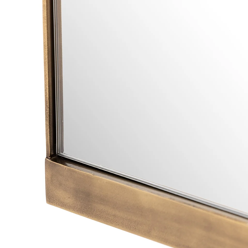 Chico Small Wall Mirror - Antique Brass - Image 3