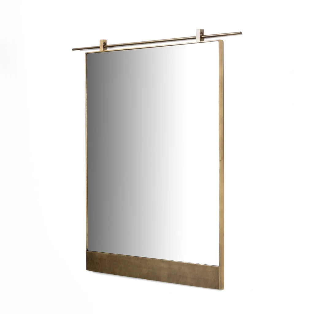 Chico Wall Mirror - Antique Brass - Image 3