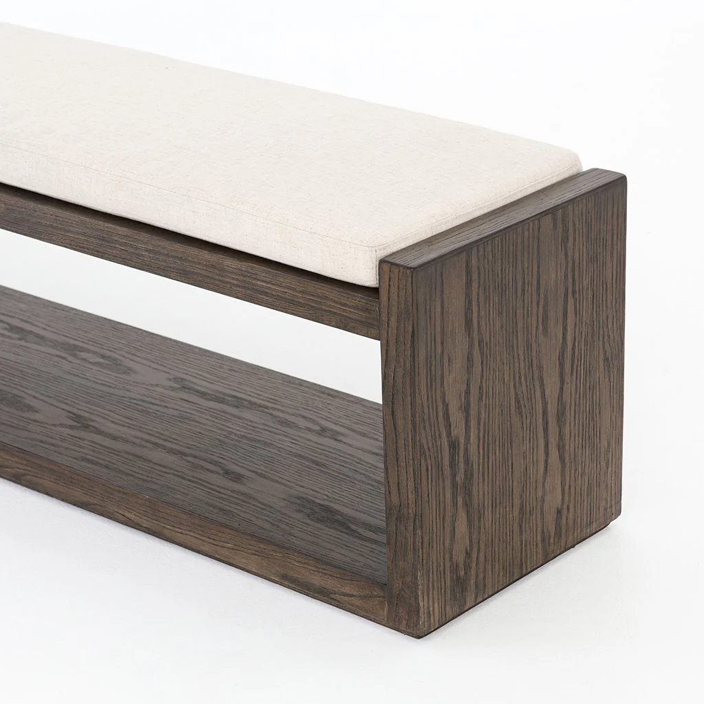Edmon Bench - Savile Flax - Image 6