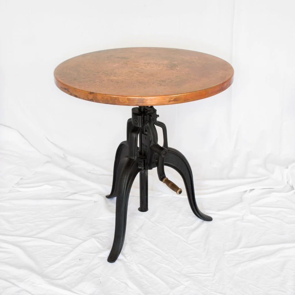 Engineer Crank Copper Table - Natural - Image 4