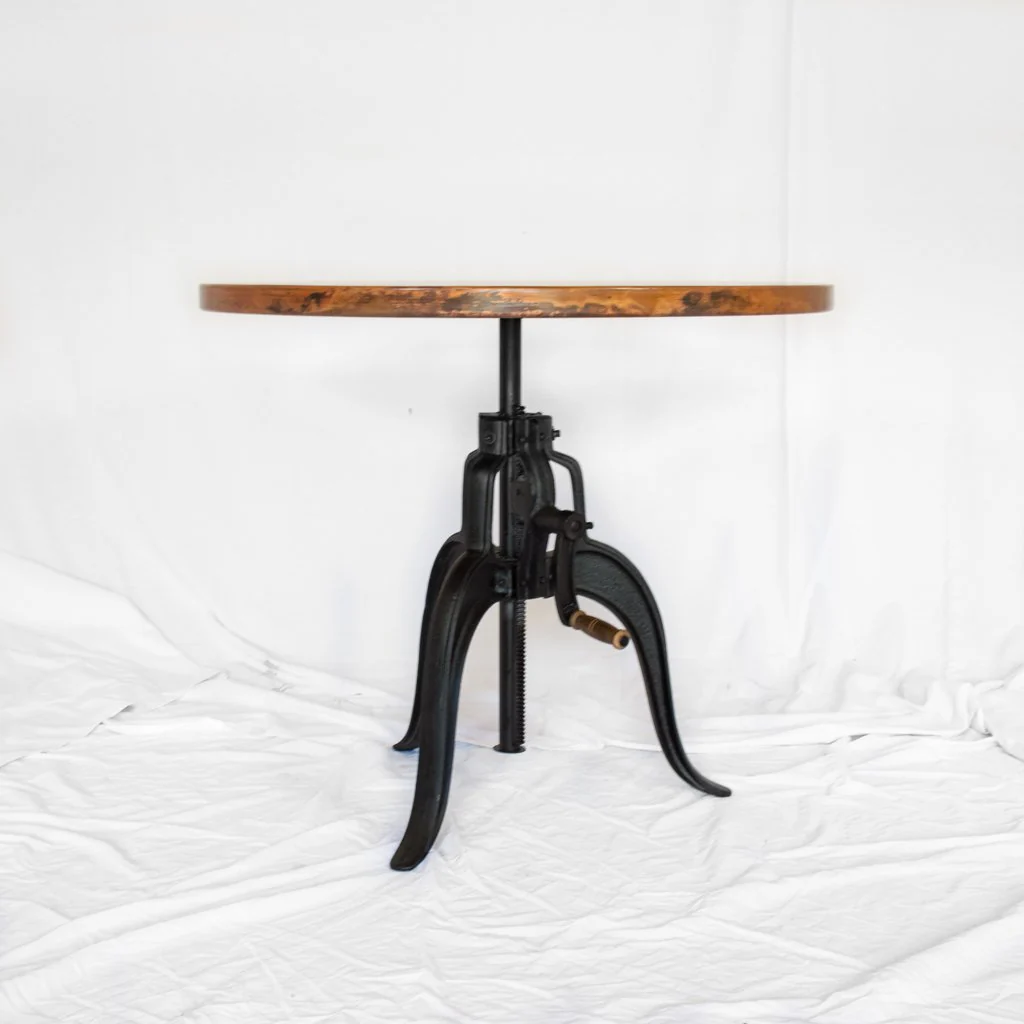 Engineer Crank Copper Table - Natural - Image 7