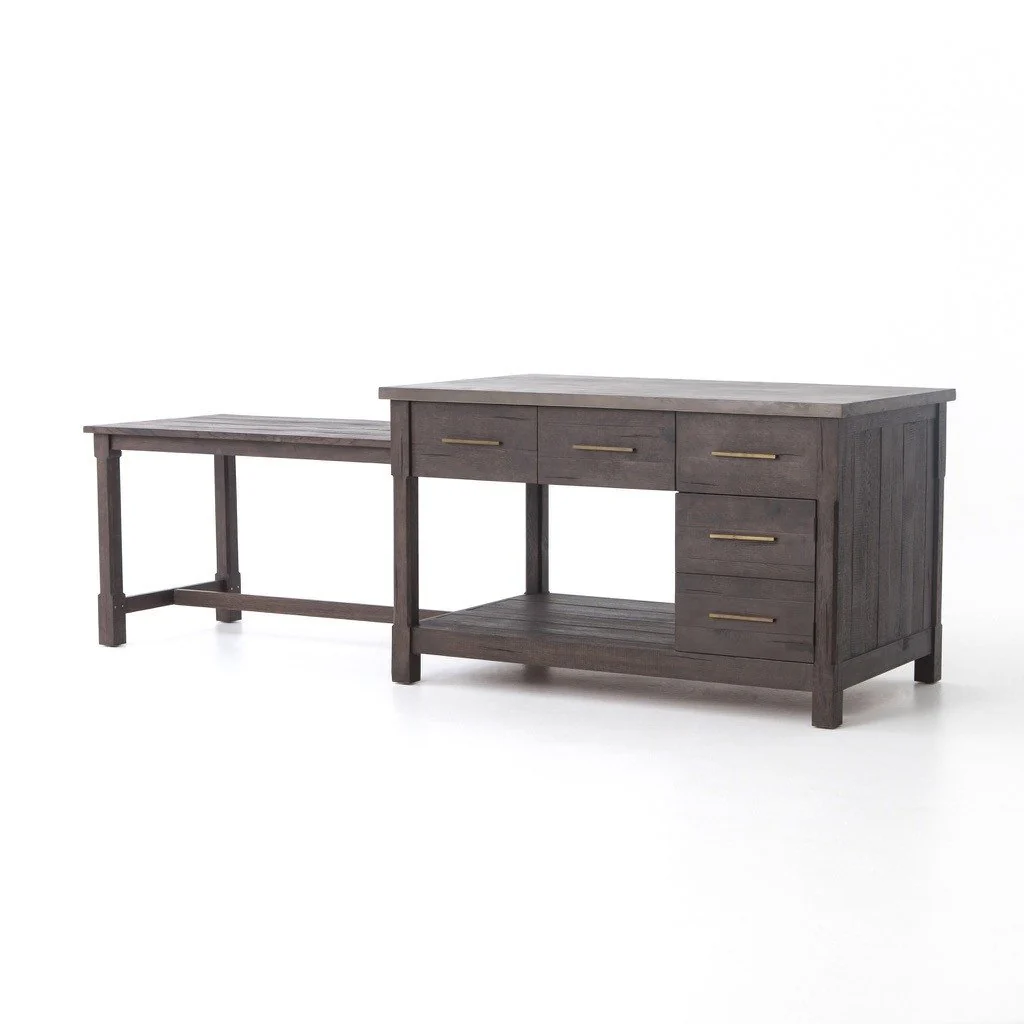 Ian Kitchen Island - Rubbed Black - Image 5