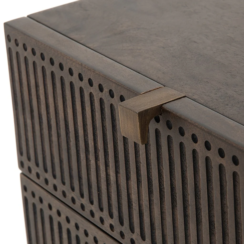 Kelby Filing Cabinet - Carved Vintage Brown - Image 11