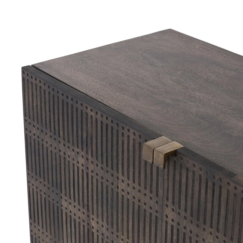 Kelby Sideboard - Carved Vintage Brown - Image 8