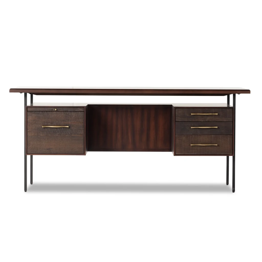 Lauren Desk - Warm Brown Acacia - Image 6