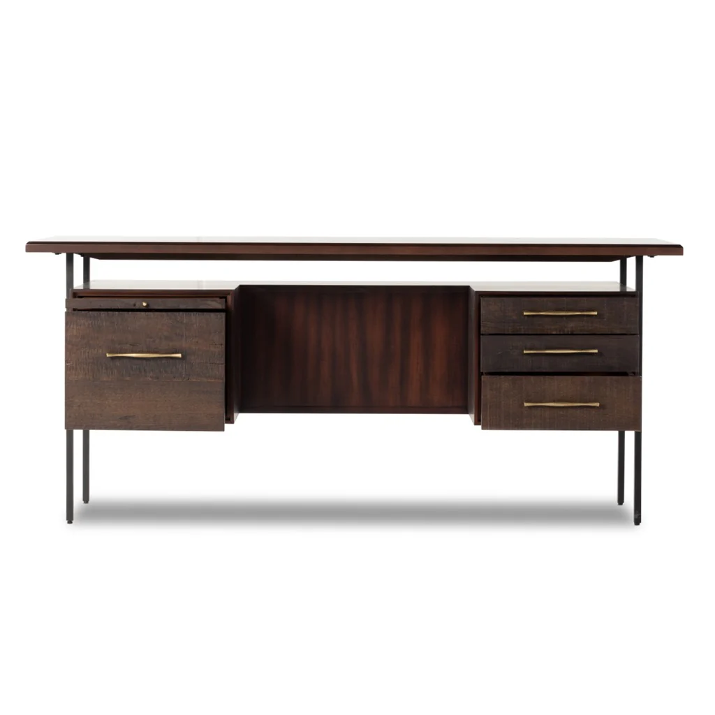 Lauren Desk - Warm Brown Acacia - Image 7