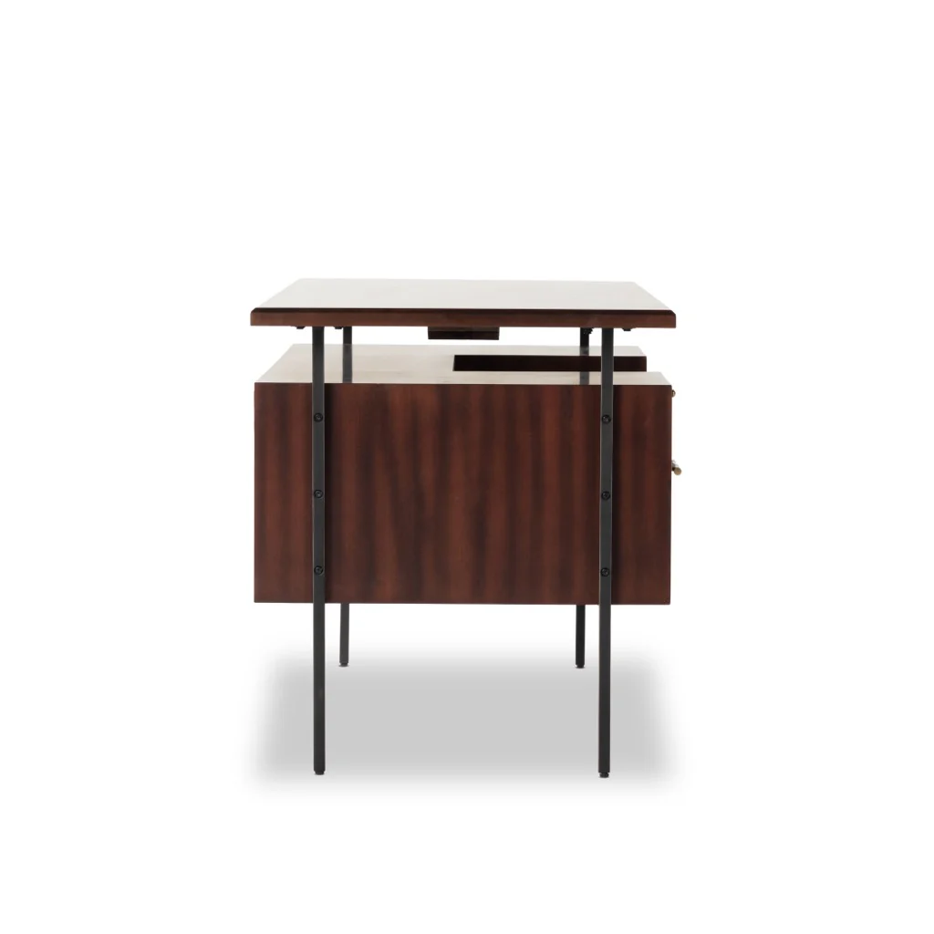 Lauren Desk - Warm Brown Acacia - Image 9