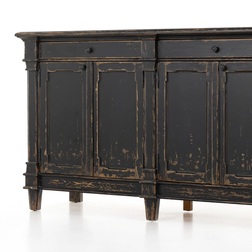 Marjorie Sideboard - Distressed Black - Image 12