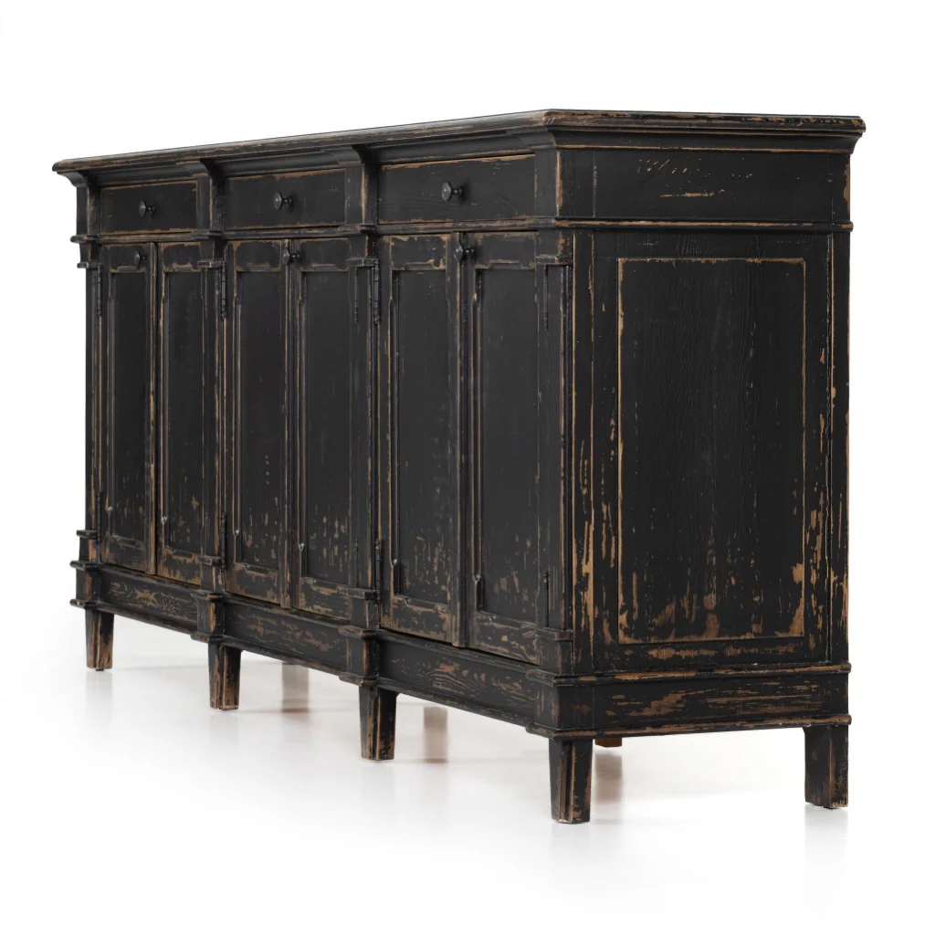 Marjorie Sideboard - Distressed Black - Image 5