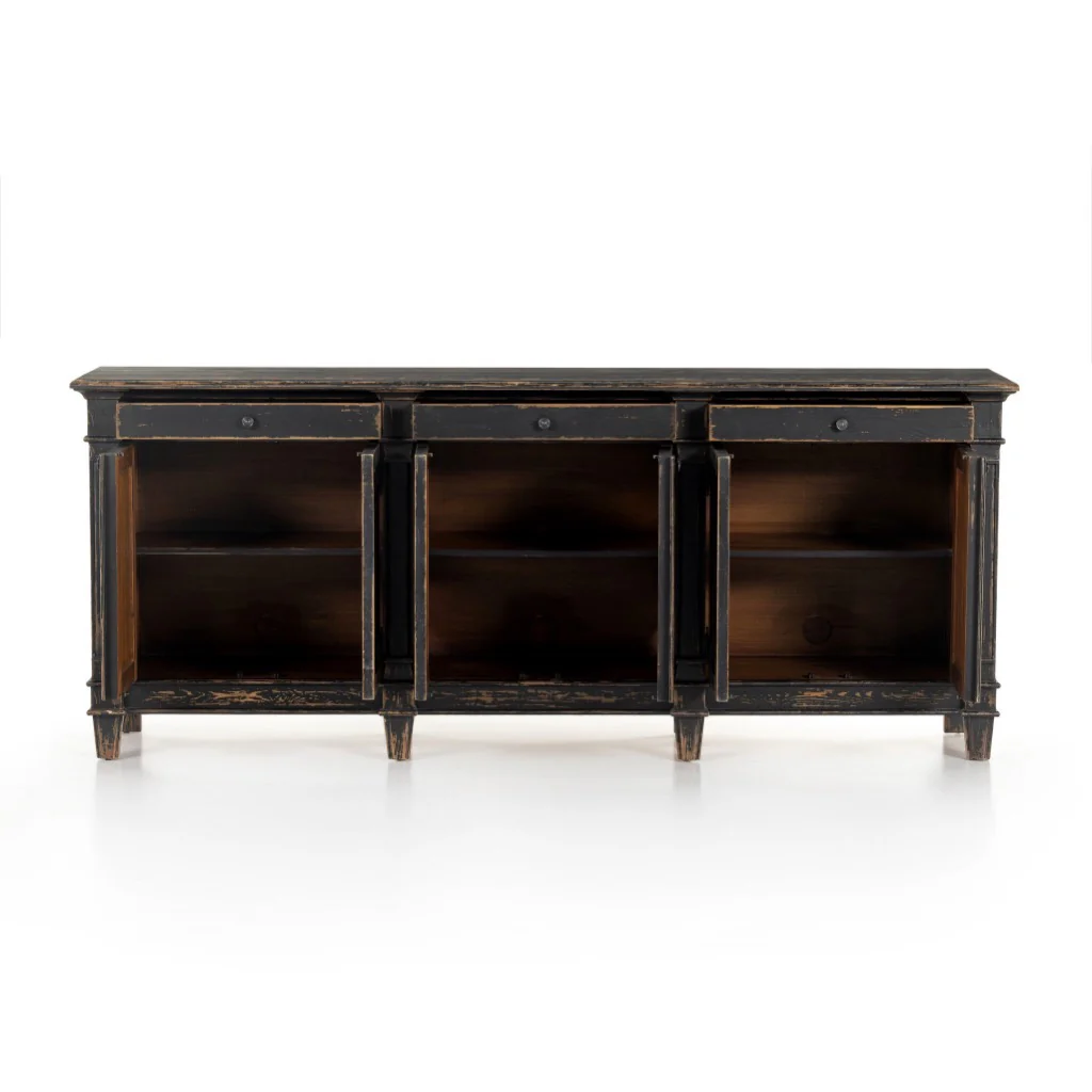 Marjorie Sideboard - Distressed Black - Image 7