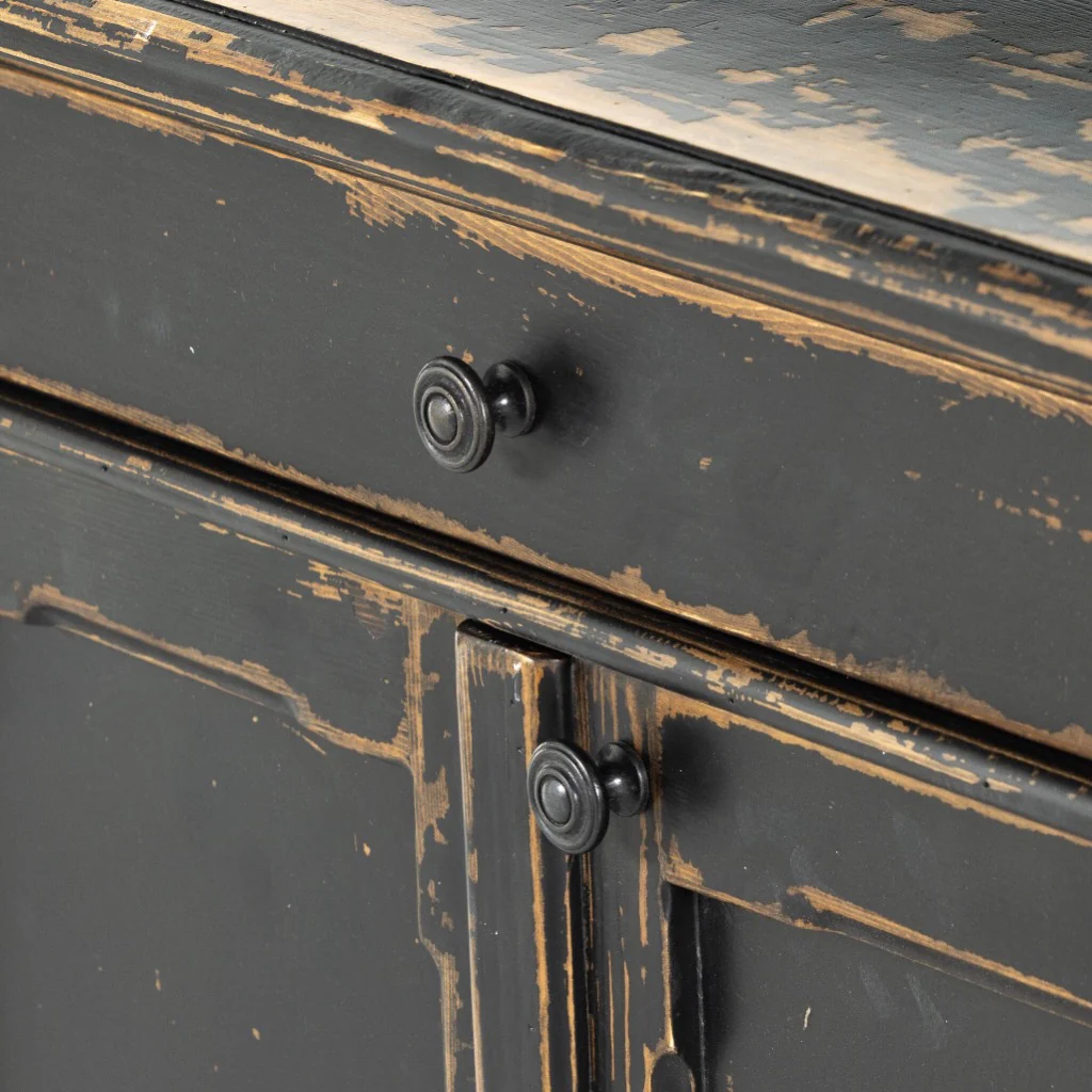 Marjorie Sideboard - Distressed Black - Image 9
