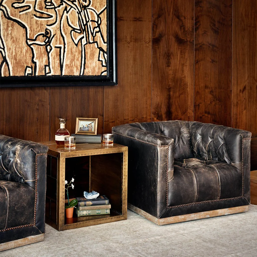 Maxx Swivel Chair - Destroyed Black - Image 3