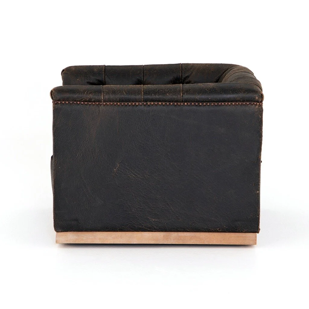 Maxx Swivel Chair - Destroyed Black - Image 7