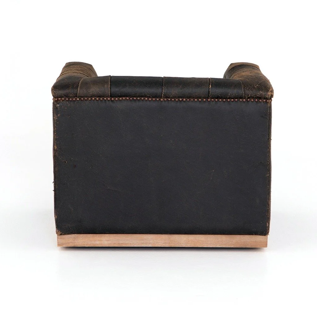 Maxx Swivel Chair - Destroyed Black - Image 8