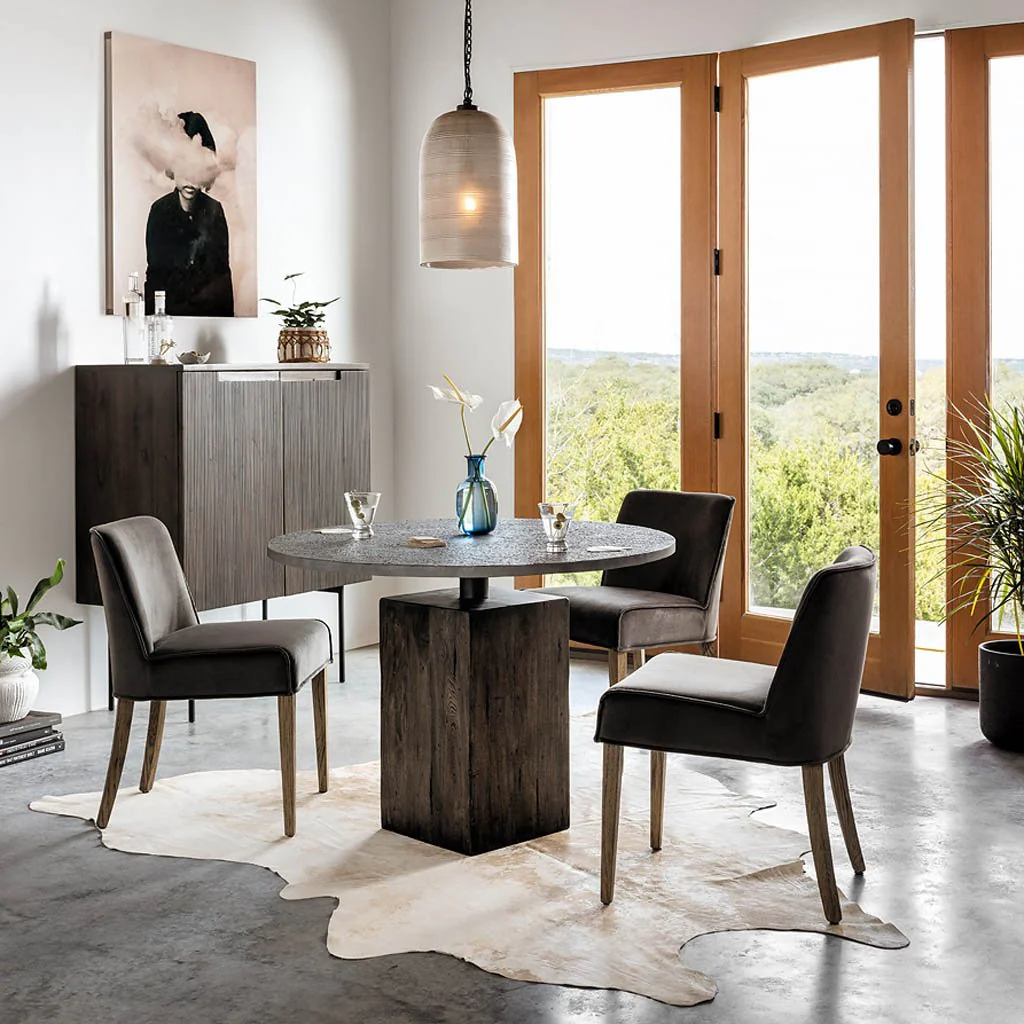 Harland Modern Cowhide Rug - Natural Brown - Image 3