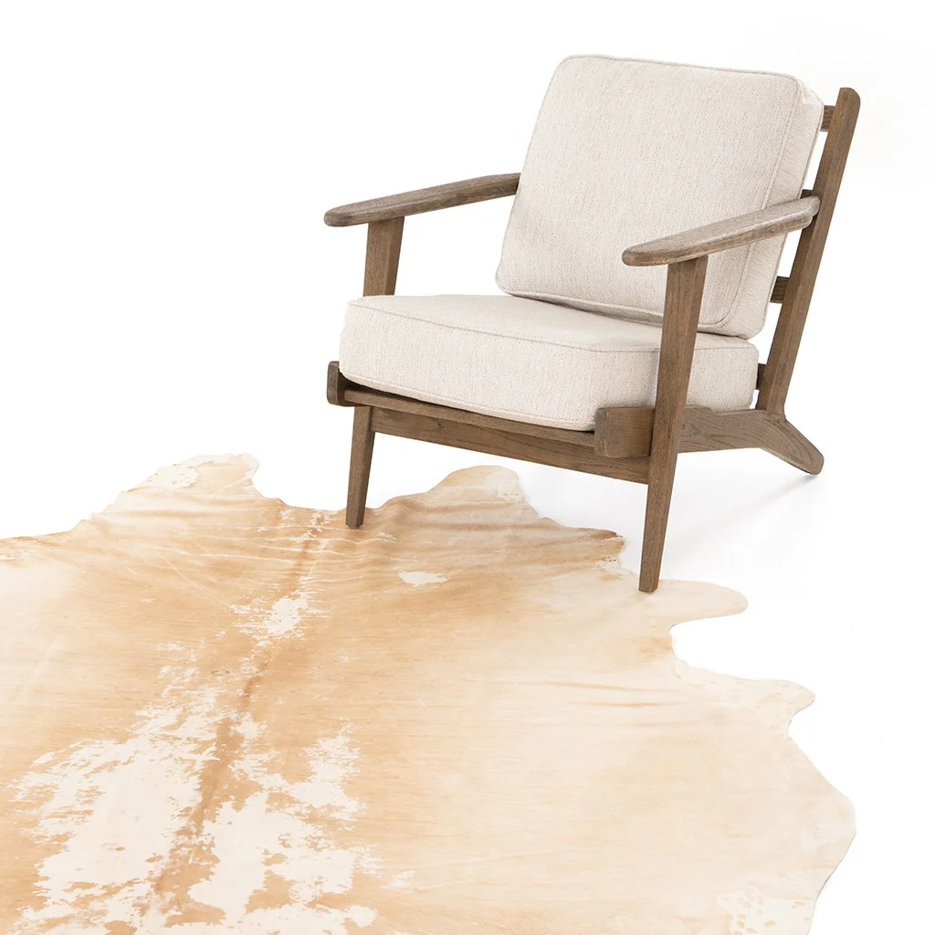 Harland Modern Cowhide Rug - Natural Brown - Image 6