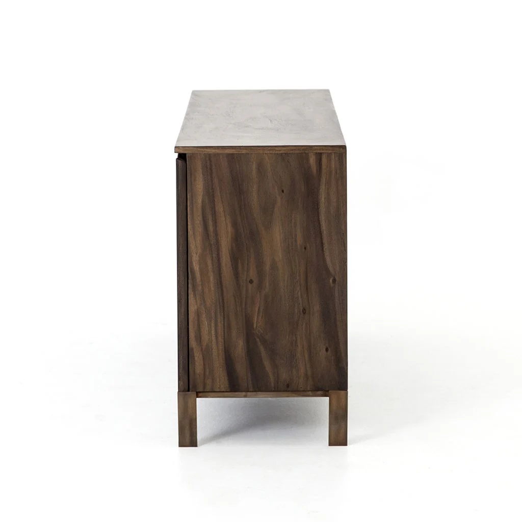 Modern Live Edge Sideboard - Smoked Saman - Image 5