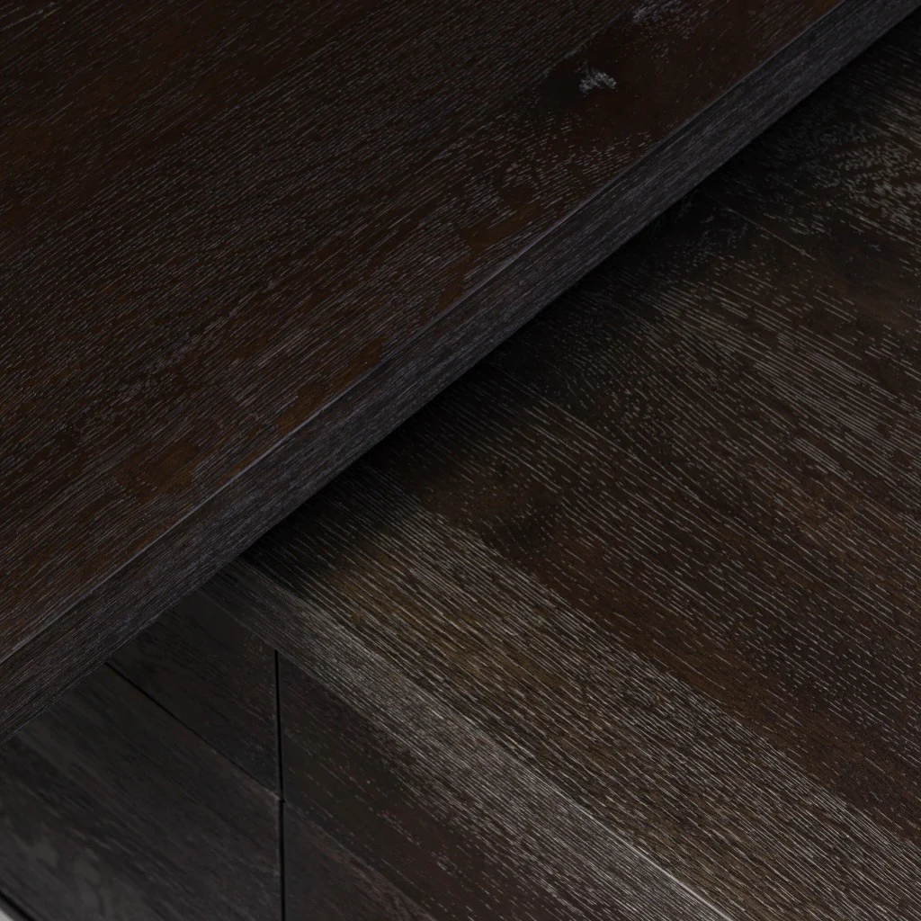 Noah Rotating Desk - Smoked Black Resawn Oak - Image 11