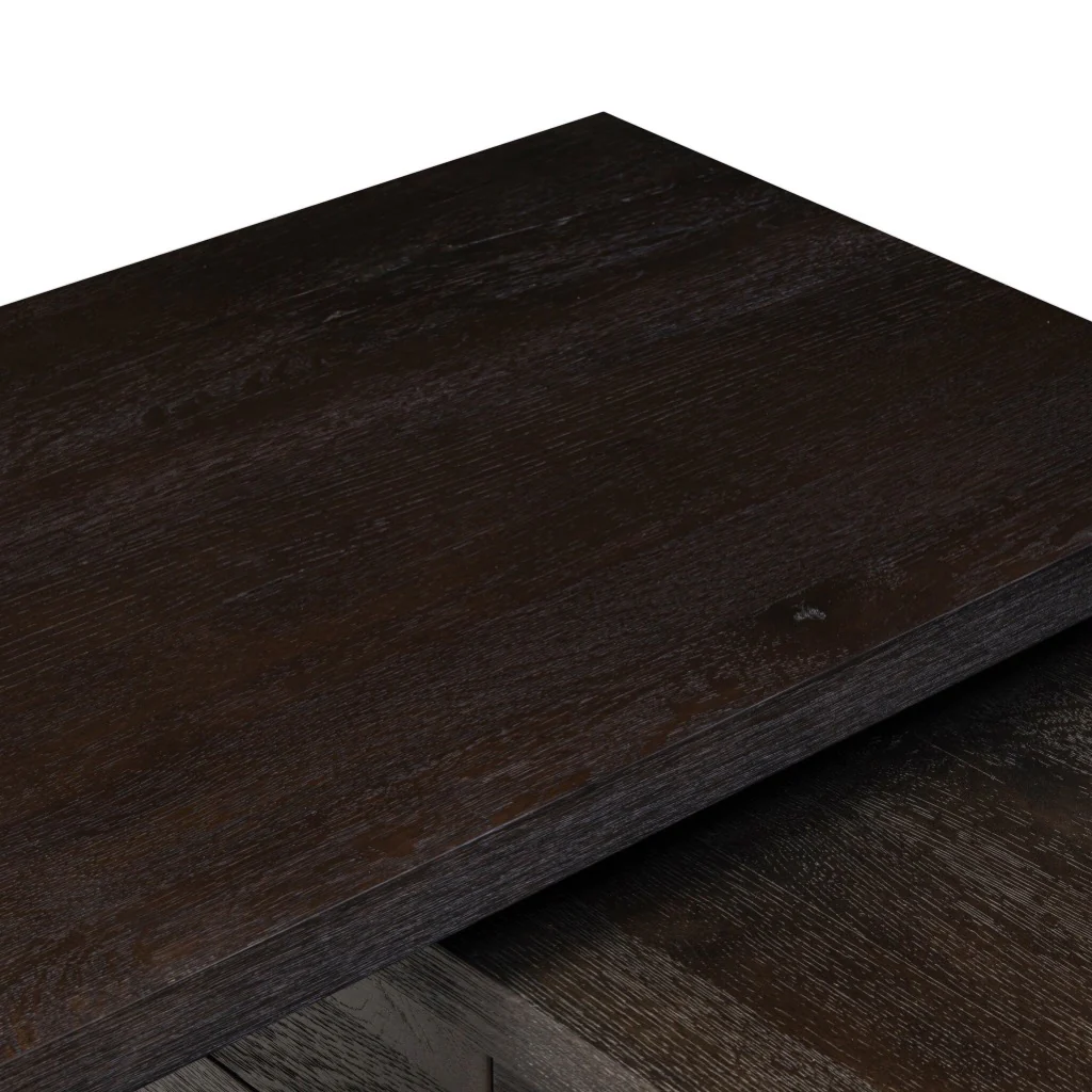 Noah Rotating Desk - Smoked Black Resawn Oak - Image 5