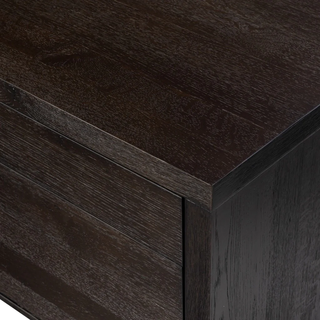 Noah Rotating Desk - Smoked Black Resawn Oak - Image 9