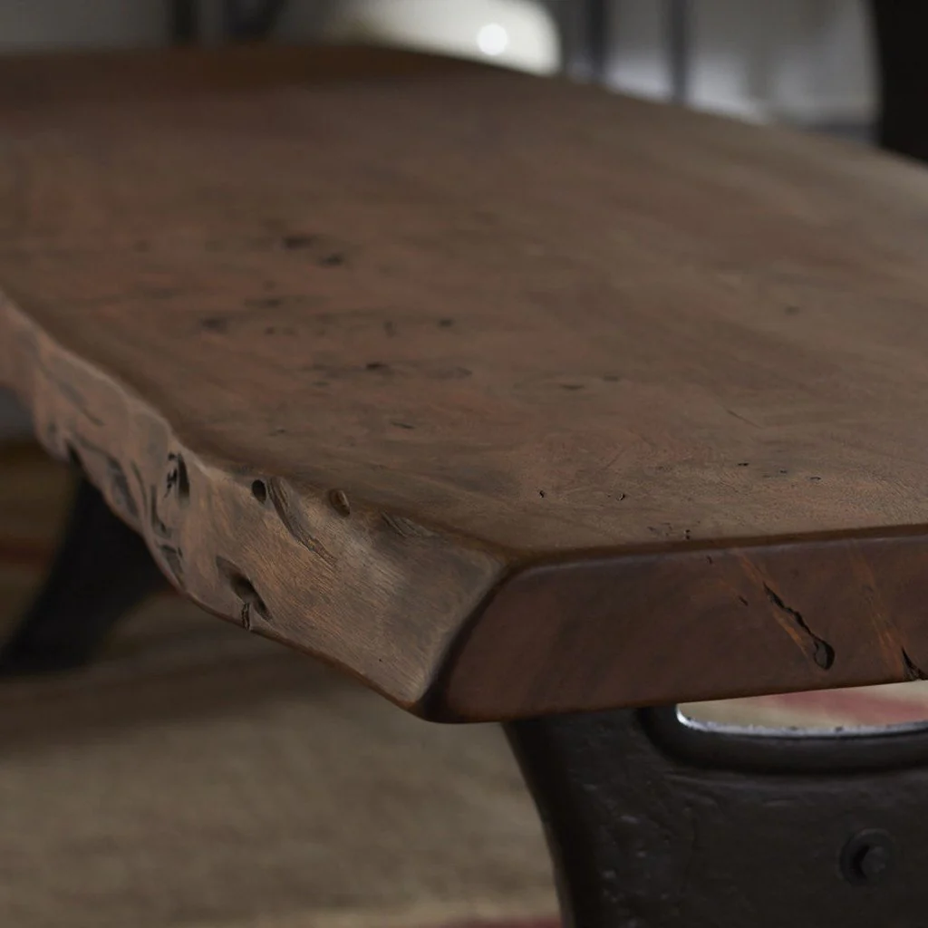 Organic Forge Dining Table - Raw Walnut - Image 8