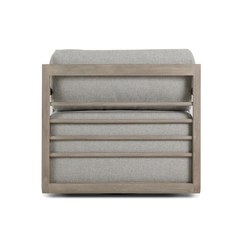 Stroud Outdoor Swivel Chair - Hayes Fog - Image 5