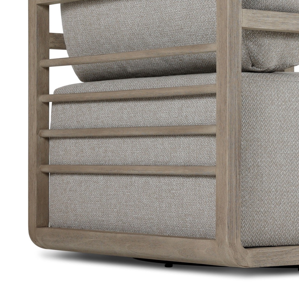 Stroud Outdoor Swivel Chair - Hayes Fog - Image 9