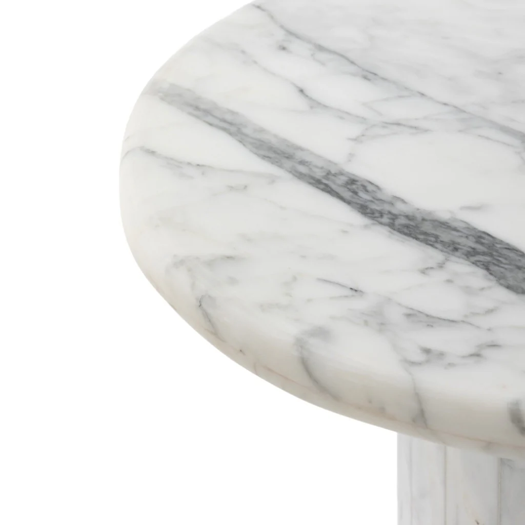 Stuart End Table - White Calacatta Marble - Image 8