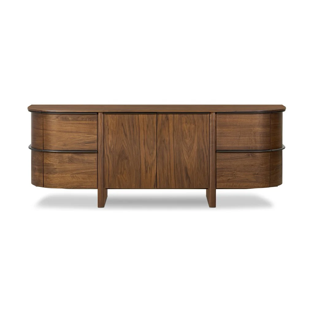 Theo Sideboard - Dark Brown Walnut Veneer - Image 4