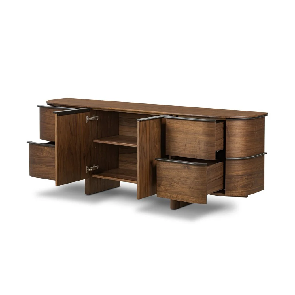 Theo Sideboard - Dark Brown Walnut Veneer - Image 5