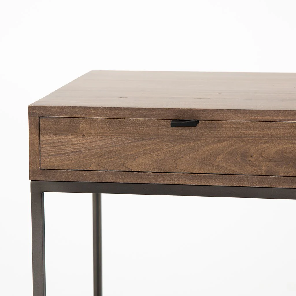 Trey Desk System with Filing Cabinet - Auburn Poplar - Image 4