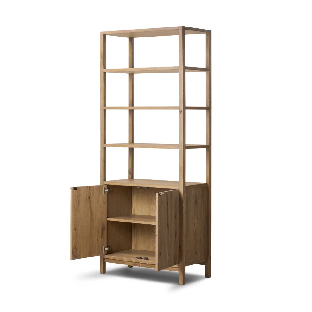 Tula Bookcase - Worn Oak Veneer - Image 3