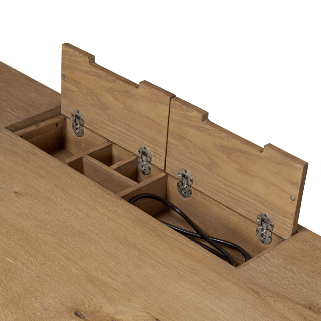 Tula Executive Desk - Worn Oak Veneer - Image 11