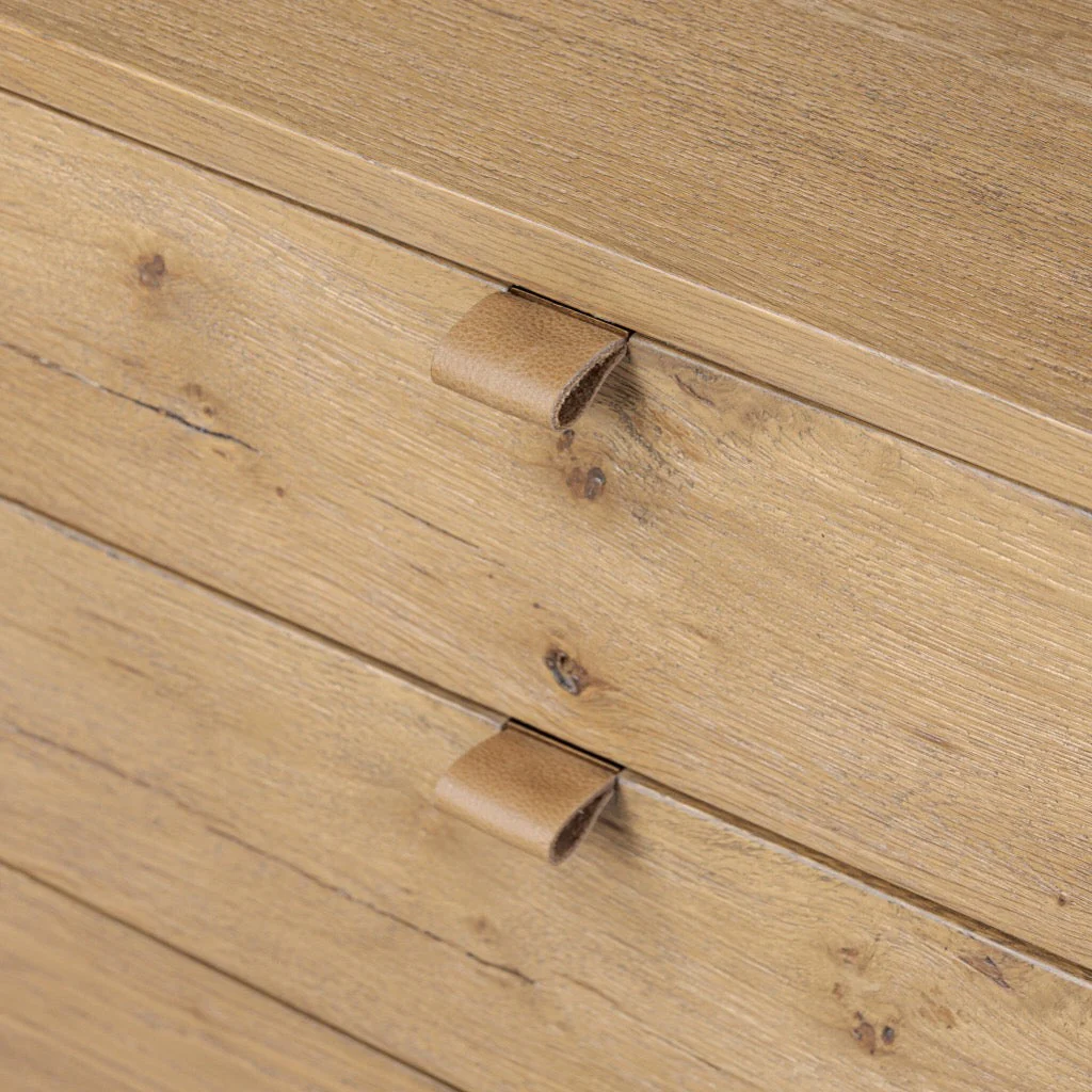 Tula Executive Desk - Worn Oak Veneer - Image 15