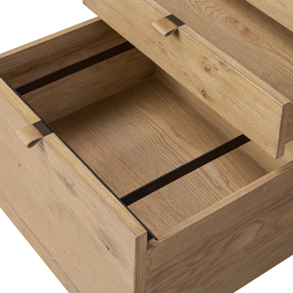 Tula Executive Desk - Worn Oak Veneer - Image 9