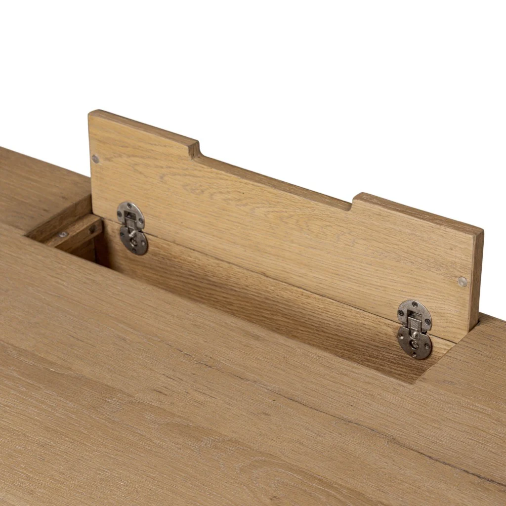 Tula Writing Desk - Worn Oak Veneer - Image 10