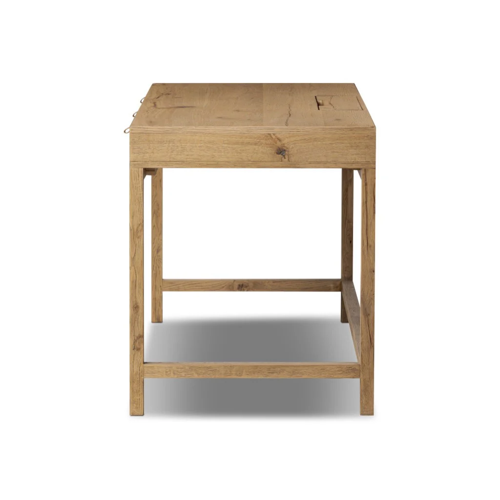 Tula Writing Desk - Worn Oak Veneer - Image 5