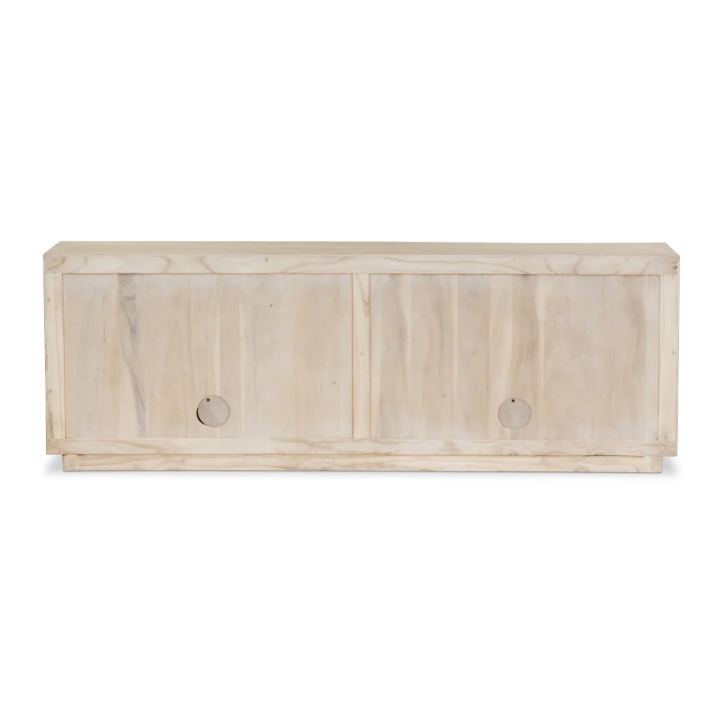 Tussac Media Console - Natural White Neem - Image 4