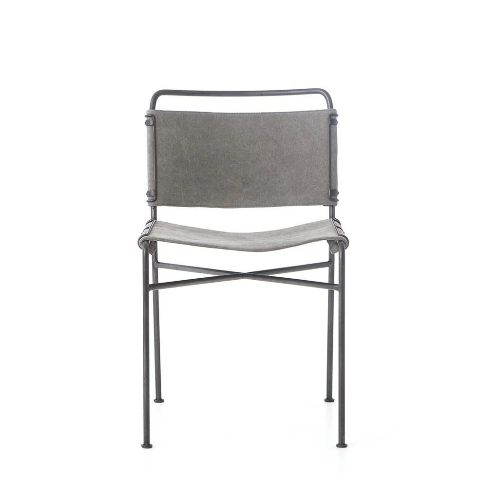 Wharton Dining Chair - Stonewash Grey - Image 4