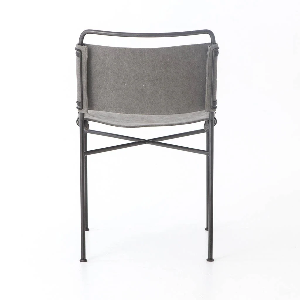 Wharton Dining Chair - Stonewash Grey - Image 6